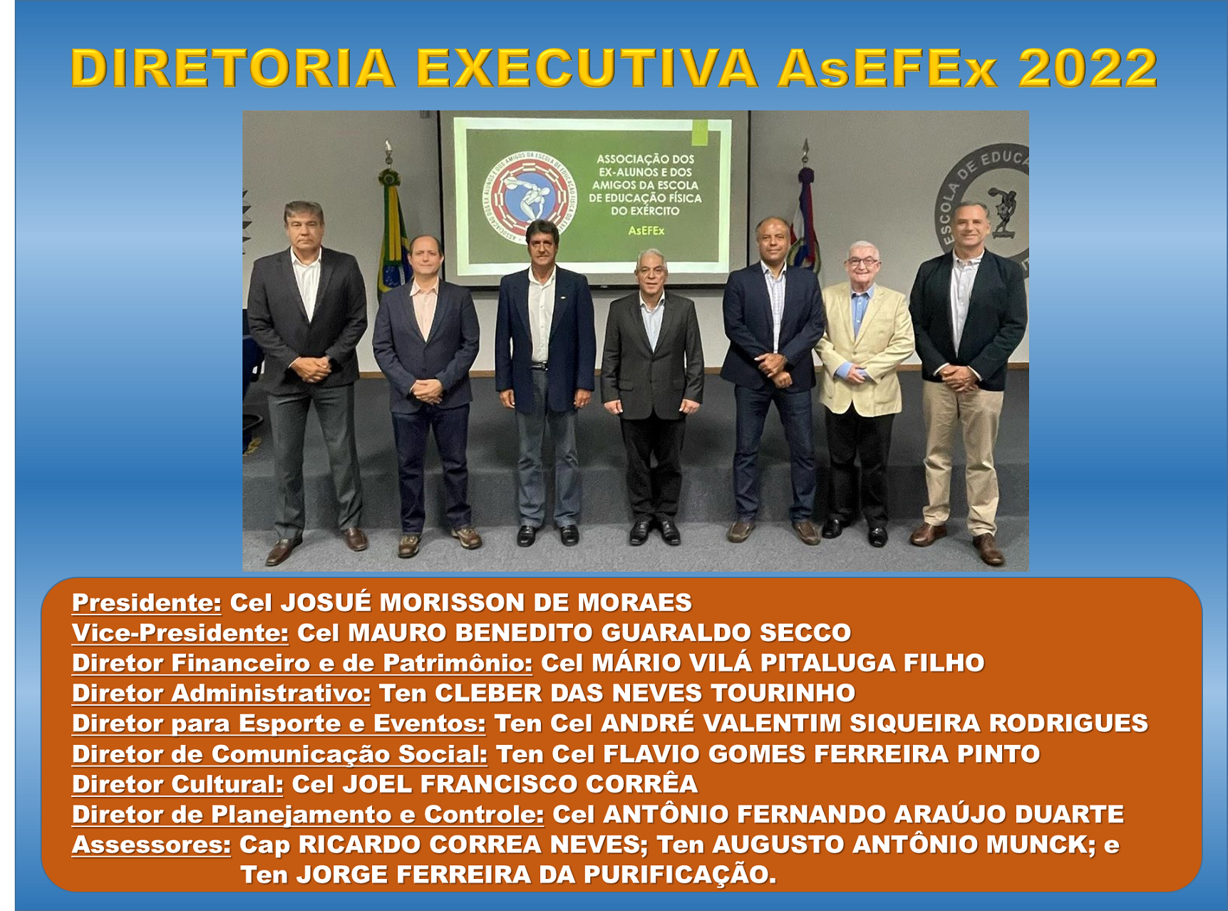 Diretoria AsEFEx 2022 - 2023